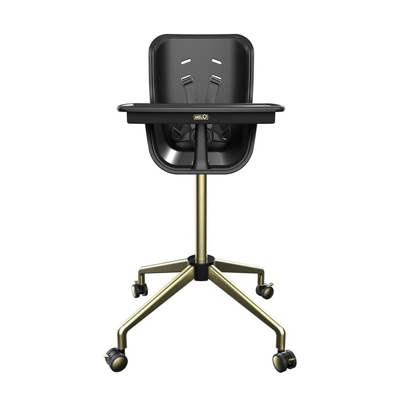 Melo Revel+ Highchair Black / Brushed Brass
