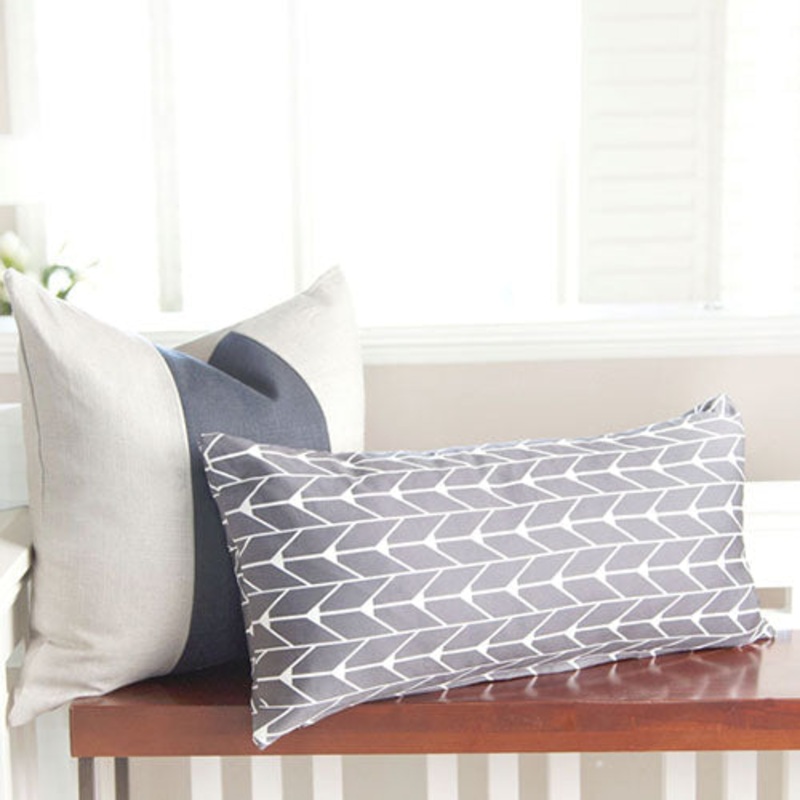 Oilo 12″x24″ Finn Pillow – Charcoal