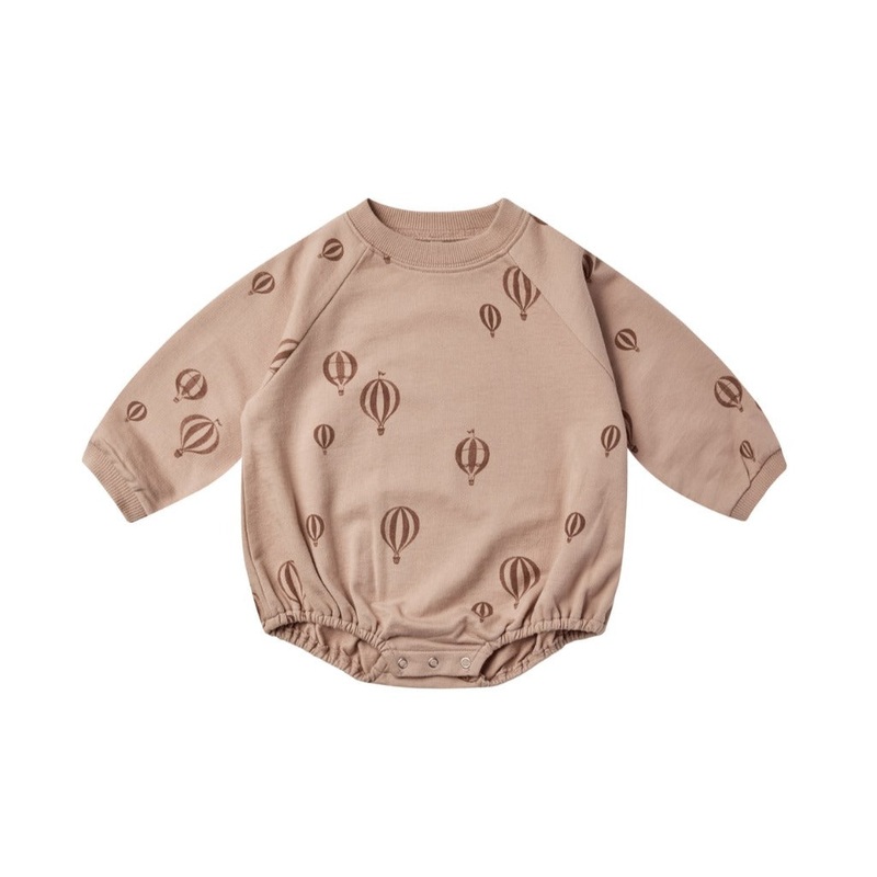 Crew Neck Romper | Hot Air Balloons 0-3 Months