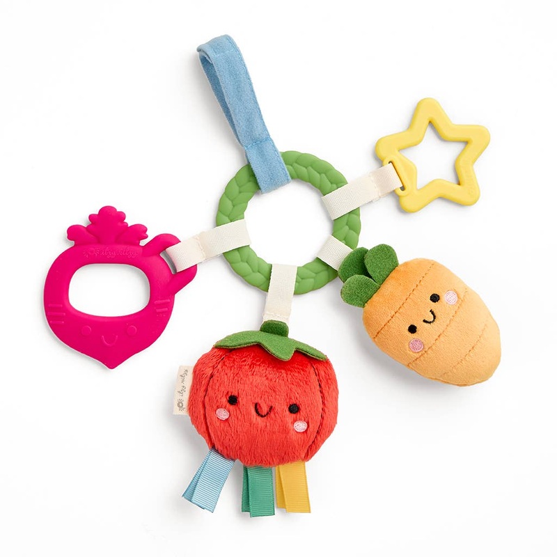 *NEW OPTION* Bitzy Busy Ring Teething Activity Toy Veggie