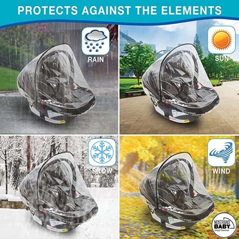 Universal Car Seat Rain Cover & Insect Net
