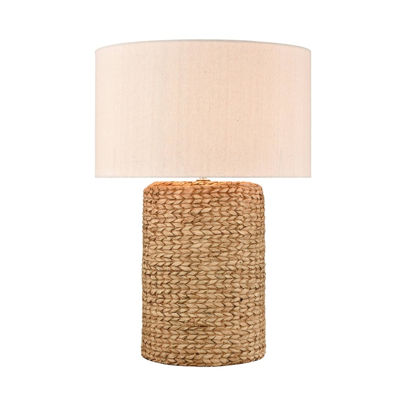 Wefen 26” High 1-Light Natural Woven Coastal Table Lamp