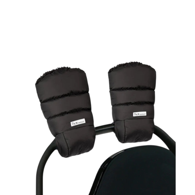 7AM Enfant Warmmuffs – Plush Black Plush