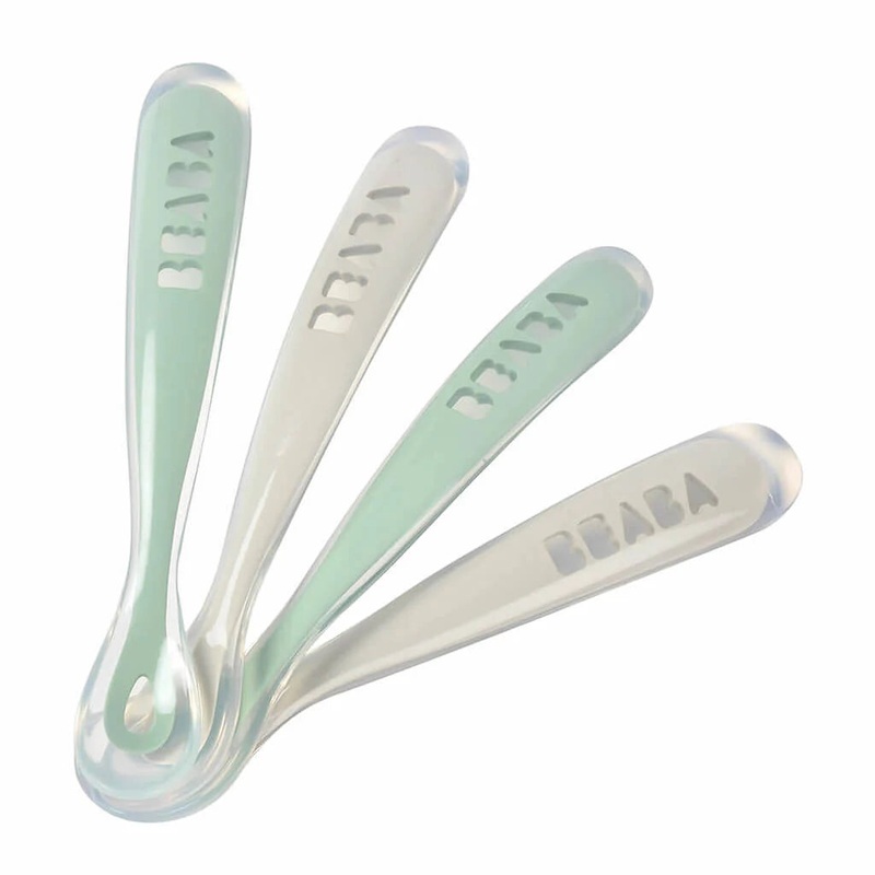 Beaba Silicone Spoons – 4 pk Sage