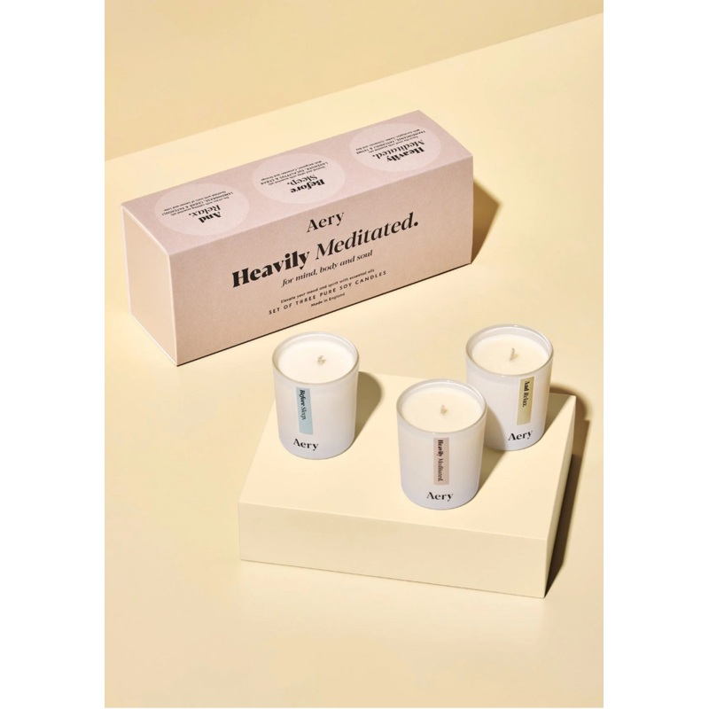 Heavily Meditated Gift Set 3pk Votive Candles