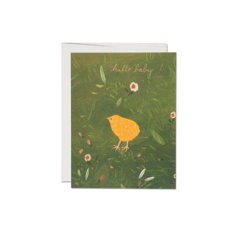 Baby Chick baby greeting card