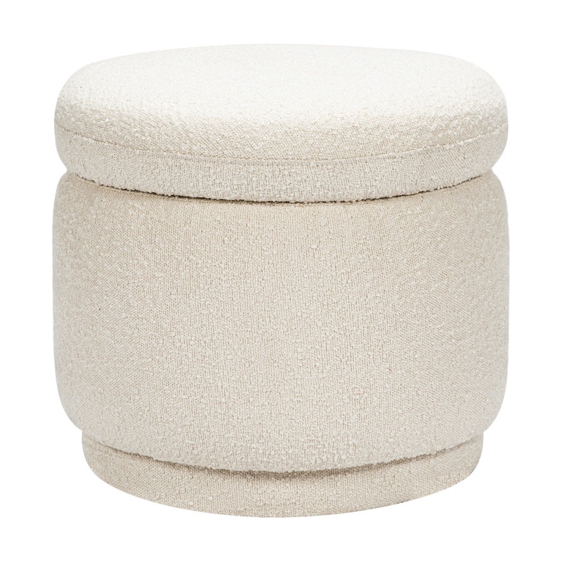 Enoki Storage Ottoman Ivory Boucle