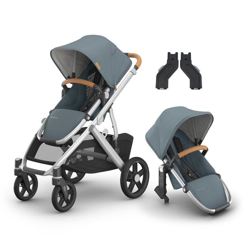 UPPAbaby Vista V3 Two in Tow Bundle (Stroller + RumbleSeat + Adapters) Callum Callum