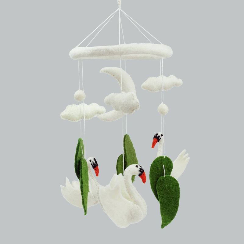 Baby Mobile – Swan – Nursery Decor