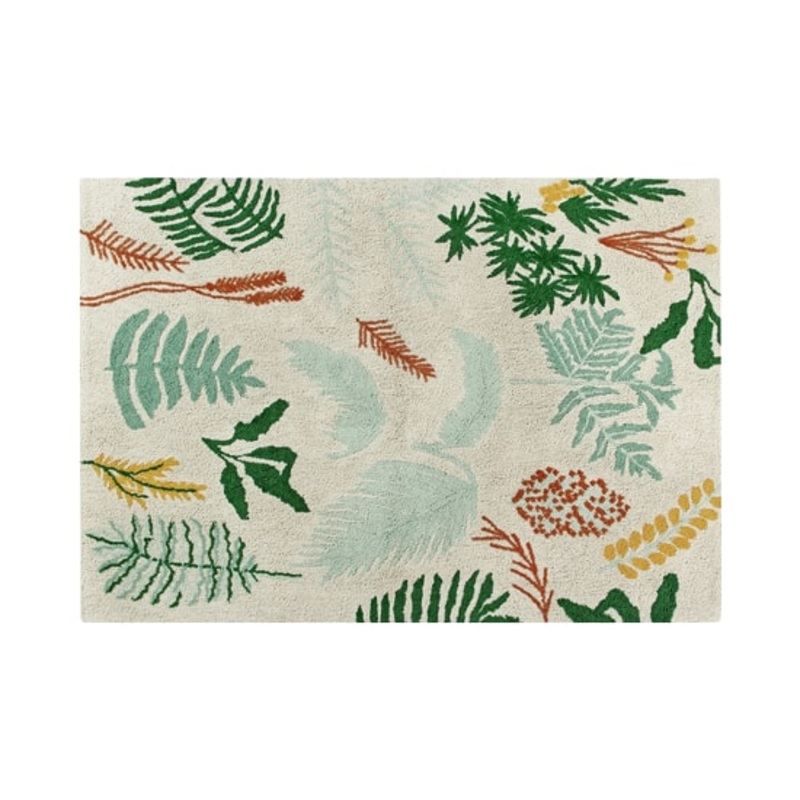 Botanic Plants Washable Rug Standard