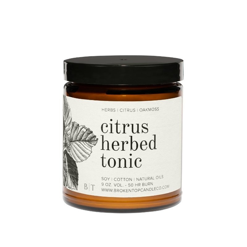 Citrus Herbed Tonic Candle Large 9oz
