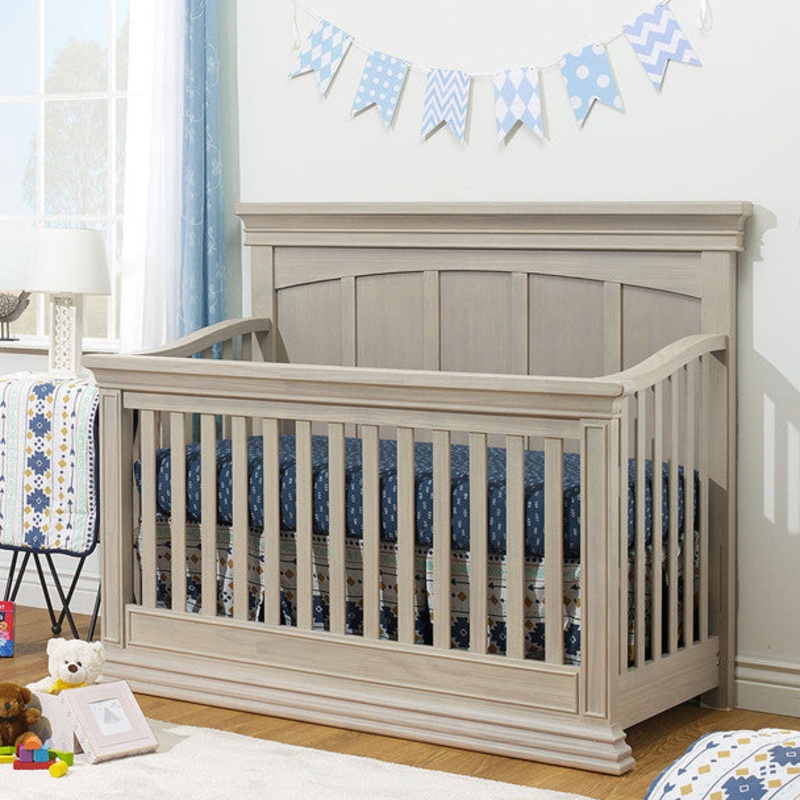 Sorelle Monterey Flat Top Crib in Heritage Fog