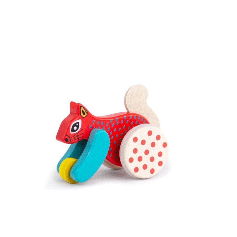 Squirrel on Wheels Red