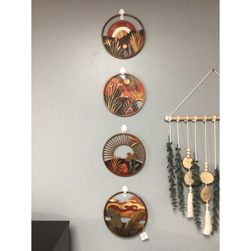 4 Piece Nature Themed Wall Hangings
