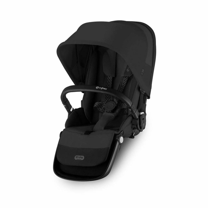 Cybex eGazelle S & Gazelle S 2 Second Seat Moon Black With Black Bumper Bar