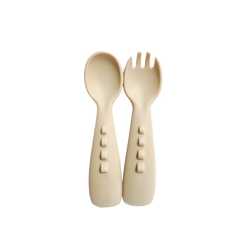 Dino Utensil Set Tangerine
