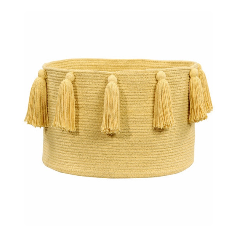 Lorena Canals Basket Tassels Yellow