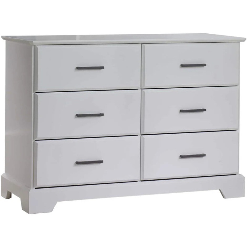 Natart Taylor Six Drawer Dresser White