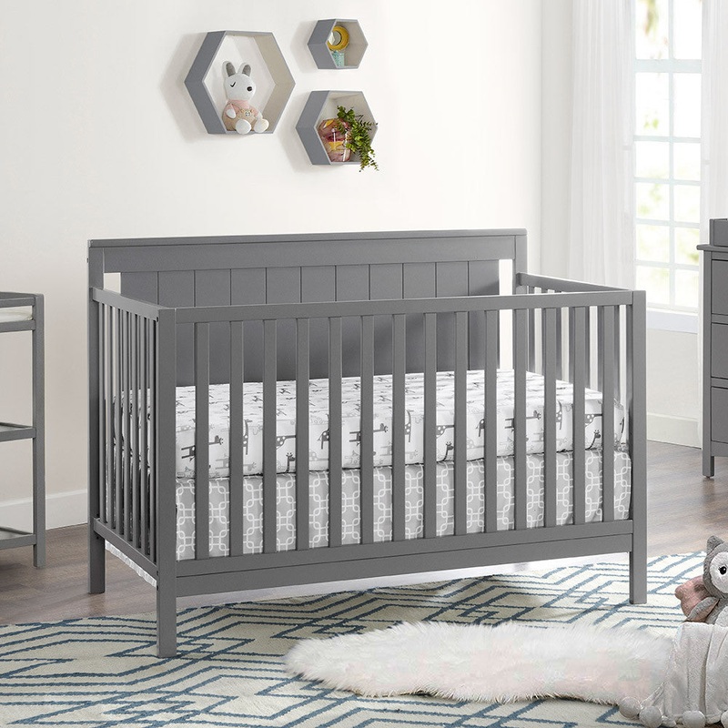 Oxford Lazio 4 In 1 Convertible Crib Dove Gray