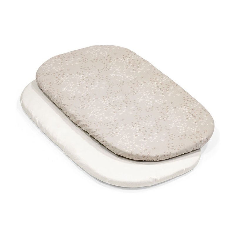 Stokke Snoozi Fitted Sheet 2 Pack Beige