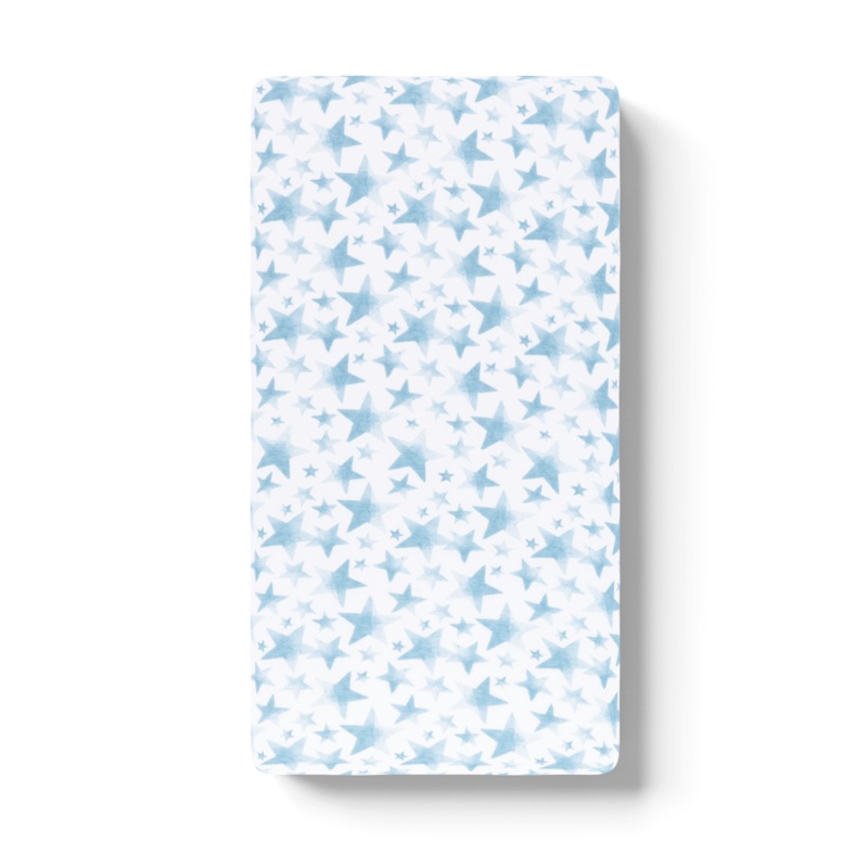Bamboo Fitted Crib Sheets – Blue Star