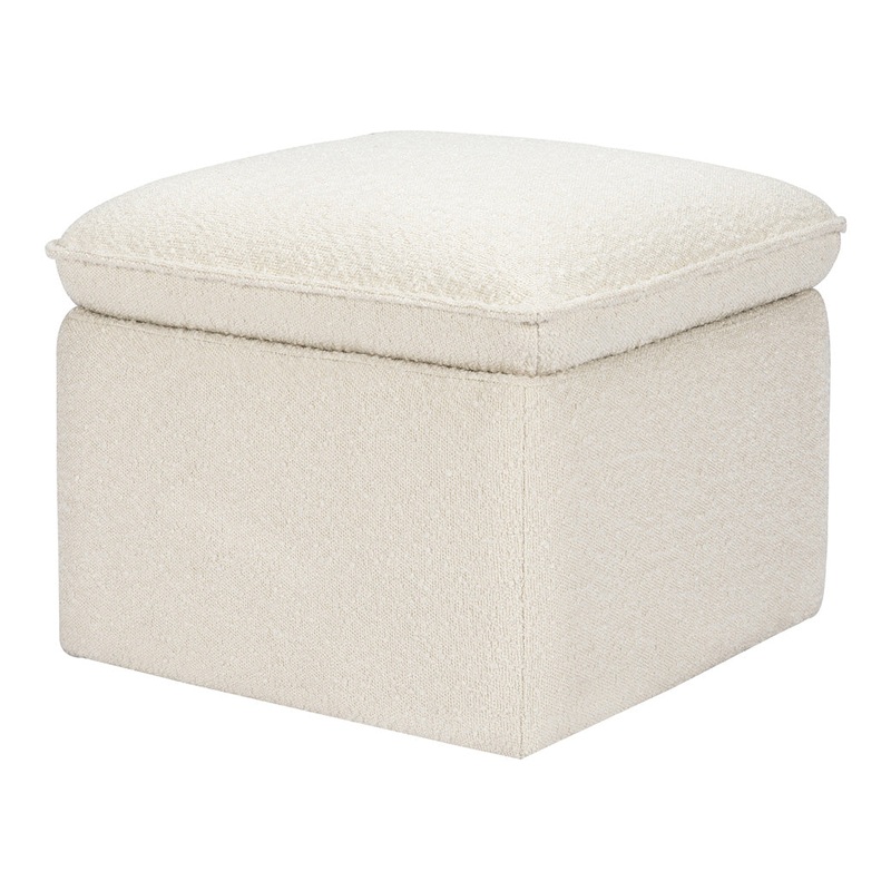 Cali Storage Ottoman Ivory Boucle