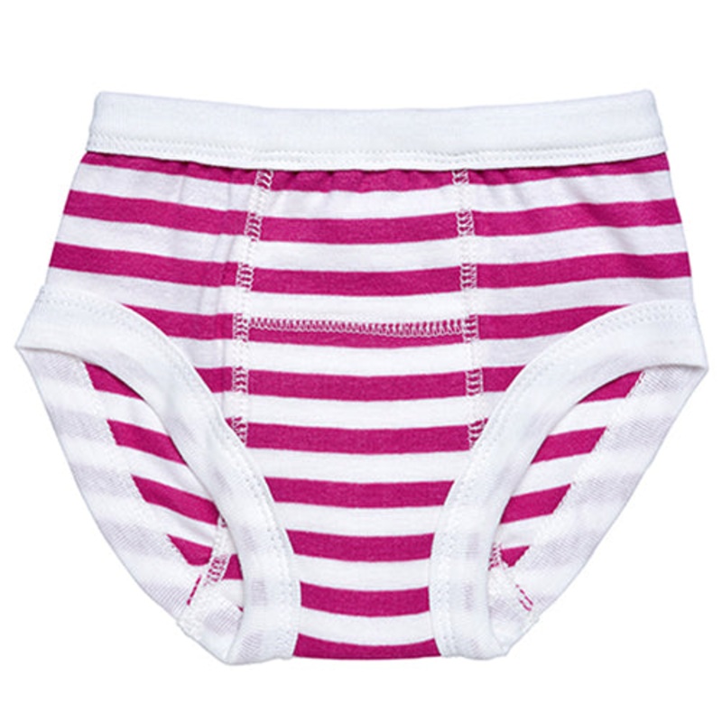 Under The Nile Training Pants – Fuchsia/White Stripe Preemie