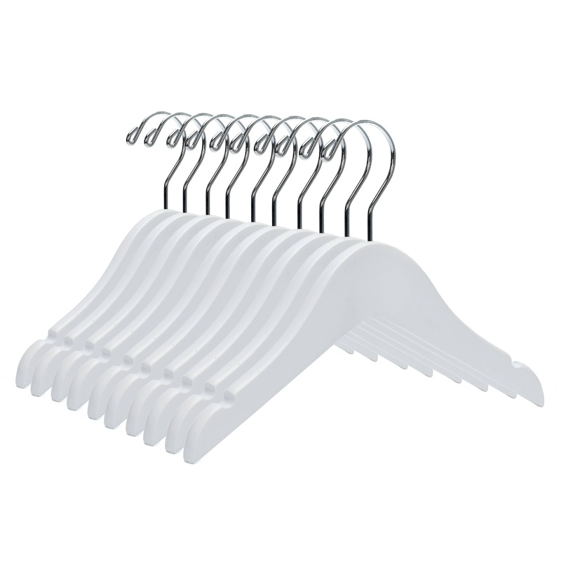 WB41- Baby Wooden Hanger, 10″ White – 80