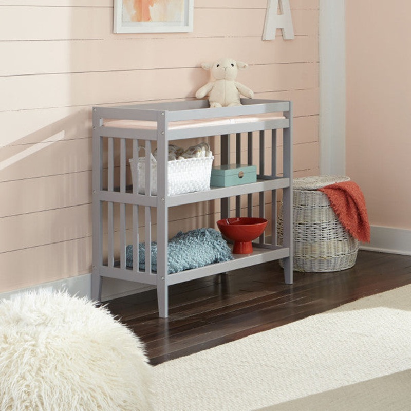 Westwood Reese Collection Changing Table with Pad in Fog