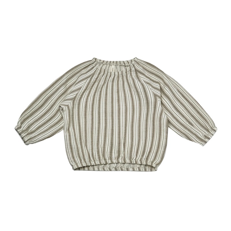Cinch Long Sleeve Tee | Fern Stripe 3-6 Months