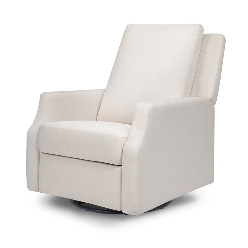 Crewe Recliner & Swivel Glider Performance Cream Eco-Weave With Metal Base