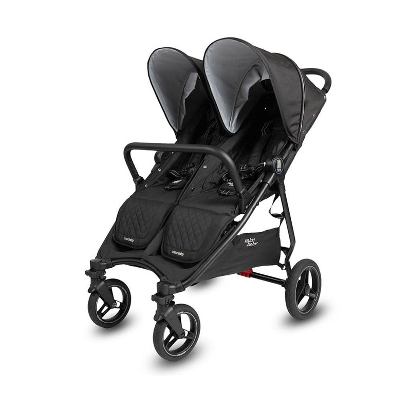 Valco Baby Slim Twin Double Stroller Licorice