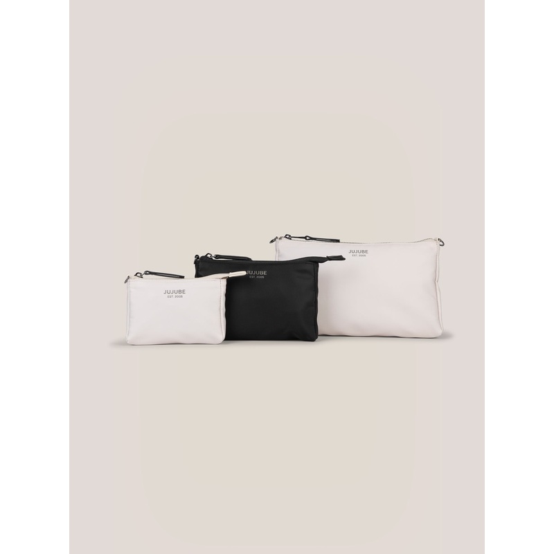 Witney Carson 3-piece Pouch Set – Cloud & Black