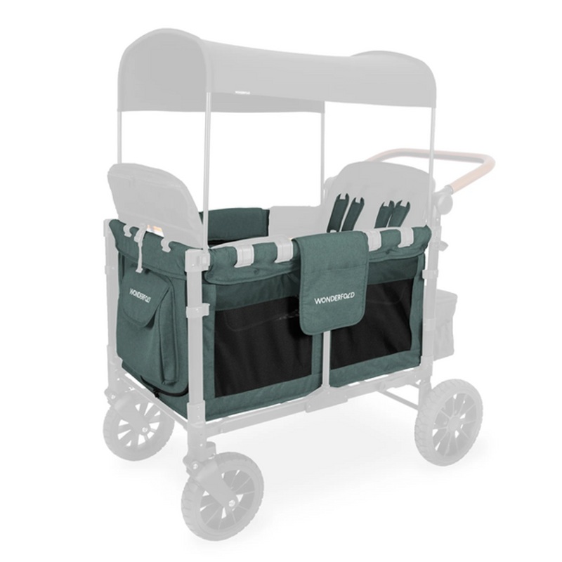 Wonderfold W4 Elite | W4 Luxe / Hunter Green Carriage Fabric