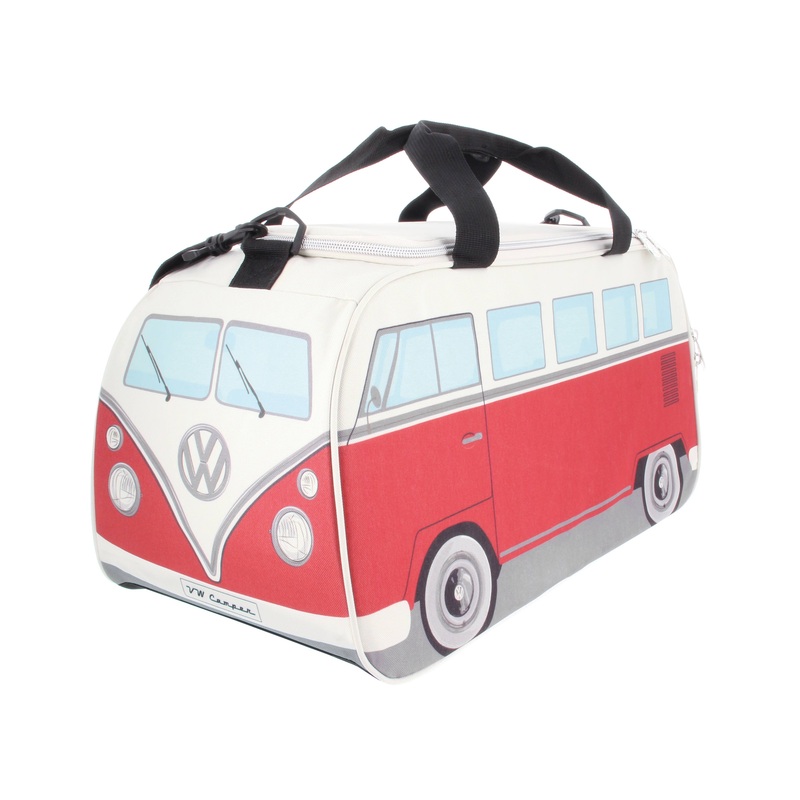 VW Bus Gym Workout Yoga Weekender Travel Bag – RD/BG (S)