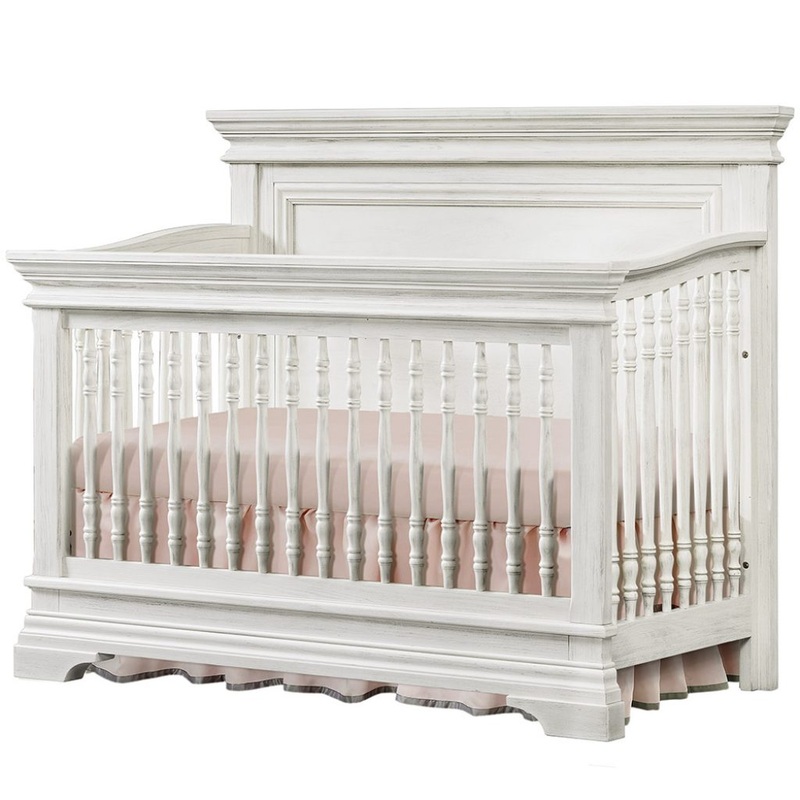 Westwood Baby Olivia Flat-Top Crib Brushed White