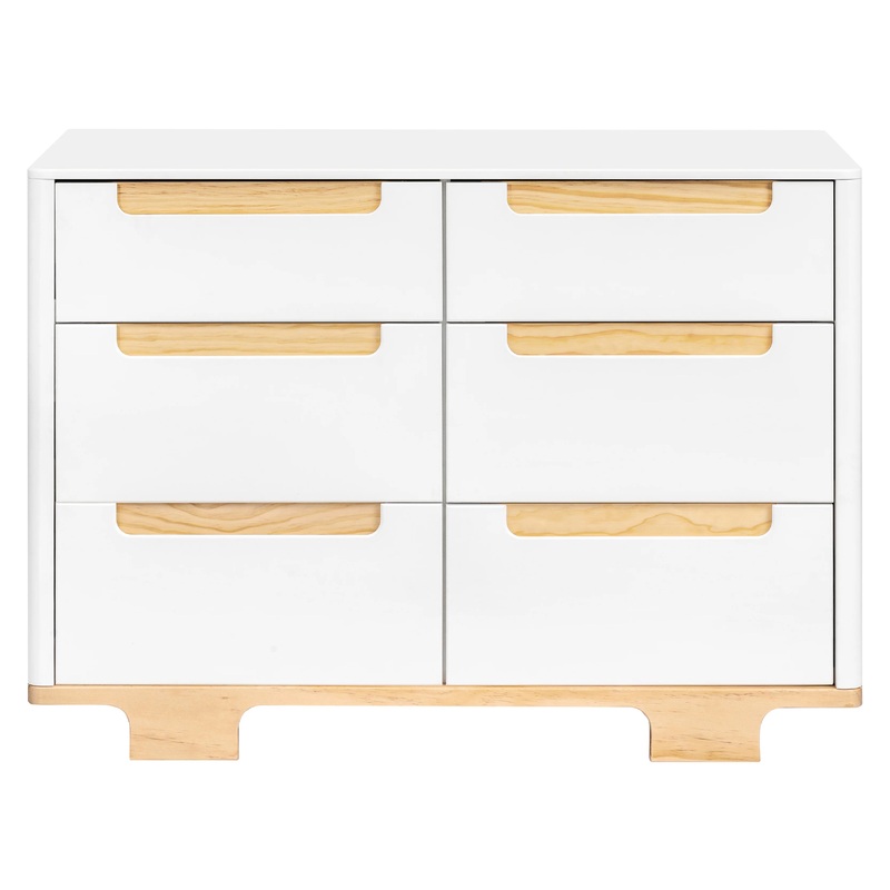 Baby Letto Yuzu 6 Drawer Dresser White/Natural