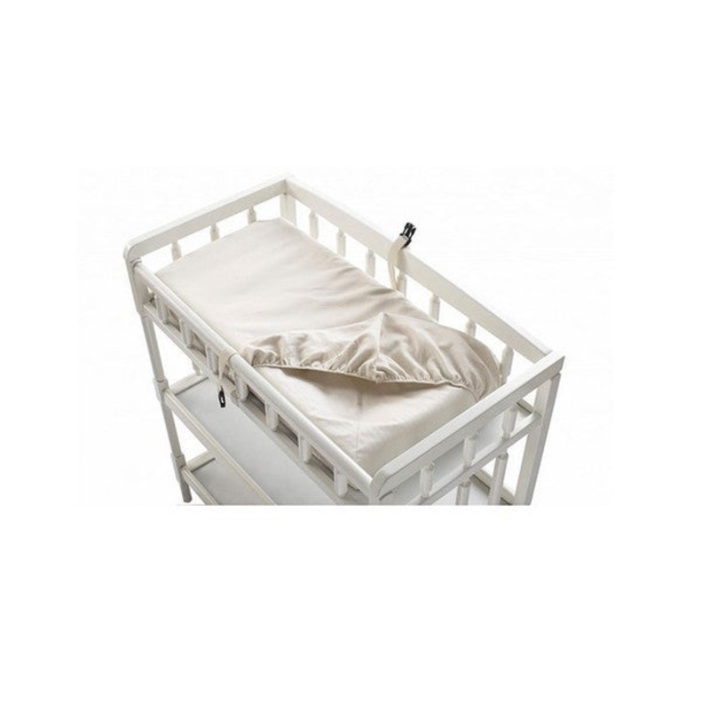 Naturepedic Rosie Pope Organic Cotton Changing Pad Cover (16.5×31.5) – Fits 4-Sided Contoured CH42
