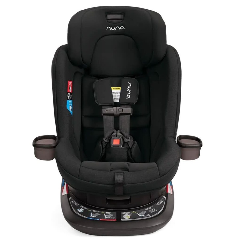 Nuna REVV Rotating Convertible Car Seat with Cupholder Caviar