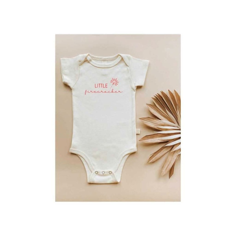 Tenth & Pine Little Firecracker, Organic Cotton Onesie 0-3 Months