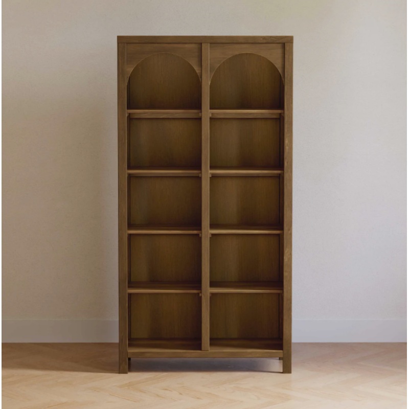 Eloise Assembled Bookcase Natural Walnut