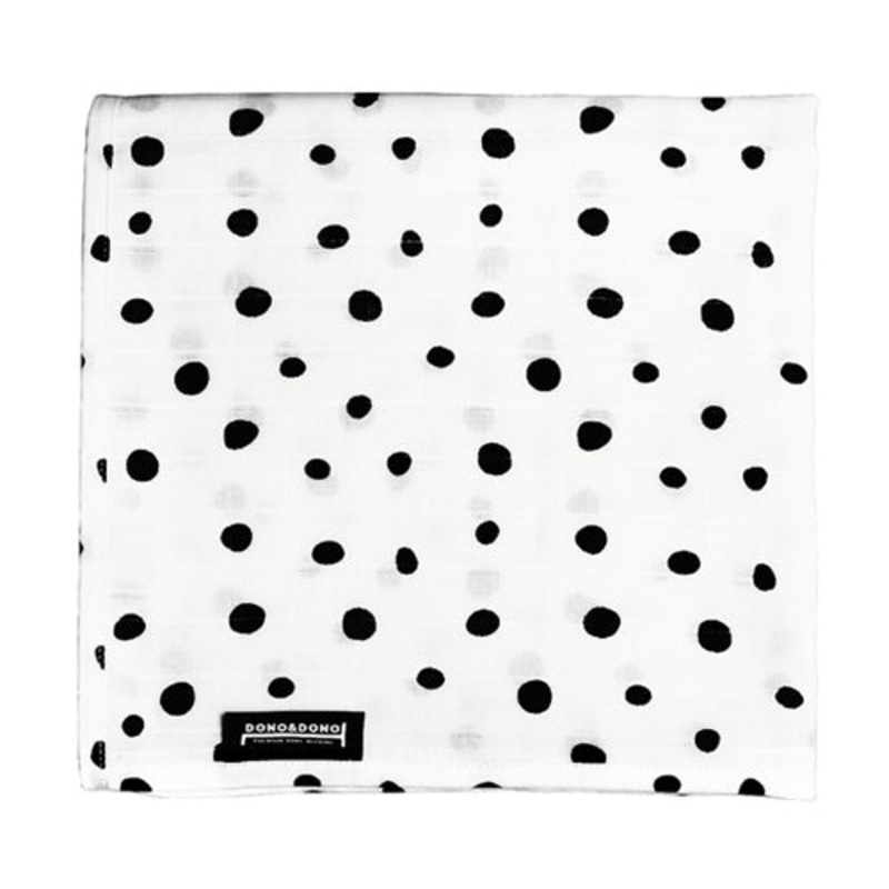 Innobaby Dono&Dono Light Muslin Cuddle Blanket – Black Etoile