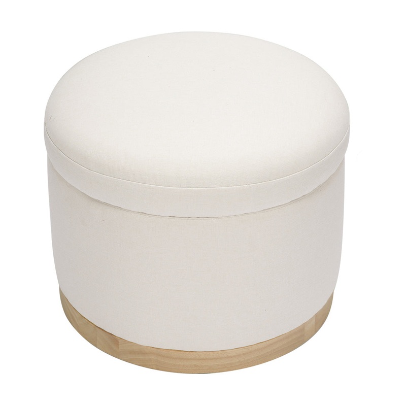 Naka Storage Ottoman Performance Cream Eco-Weave