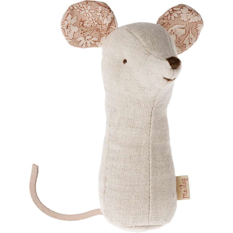 Lullaby Friend Rattles Natural Mouse