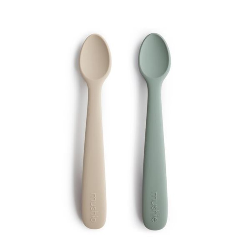 Mushie Silicone Feeding Spoons Cambridge/Sand