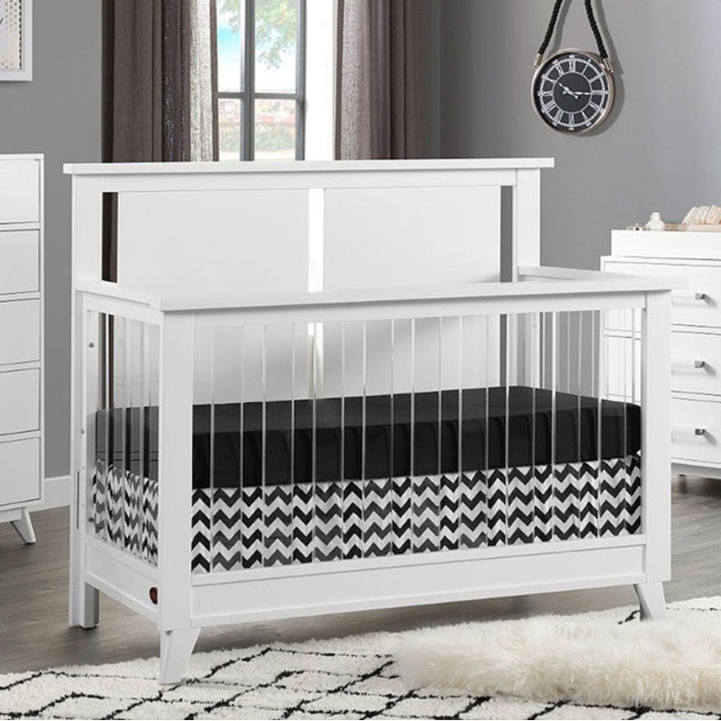 Oxford Holland 4 In 1 Acrylic Convertible in Crib White