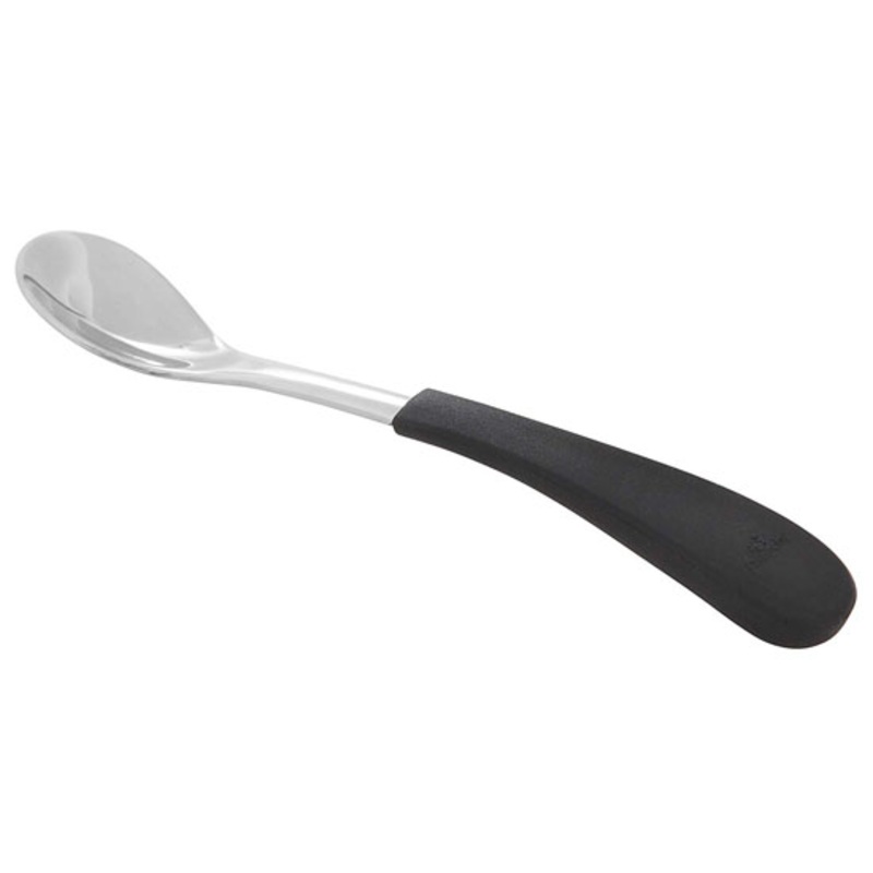 Avanchy Stainless Steel Infant Feeding Spoons (2 Pack) – Black