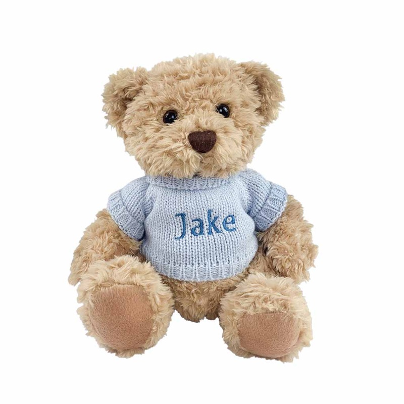 Babyblooms Personalised Bertie Bear Blue