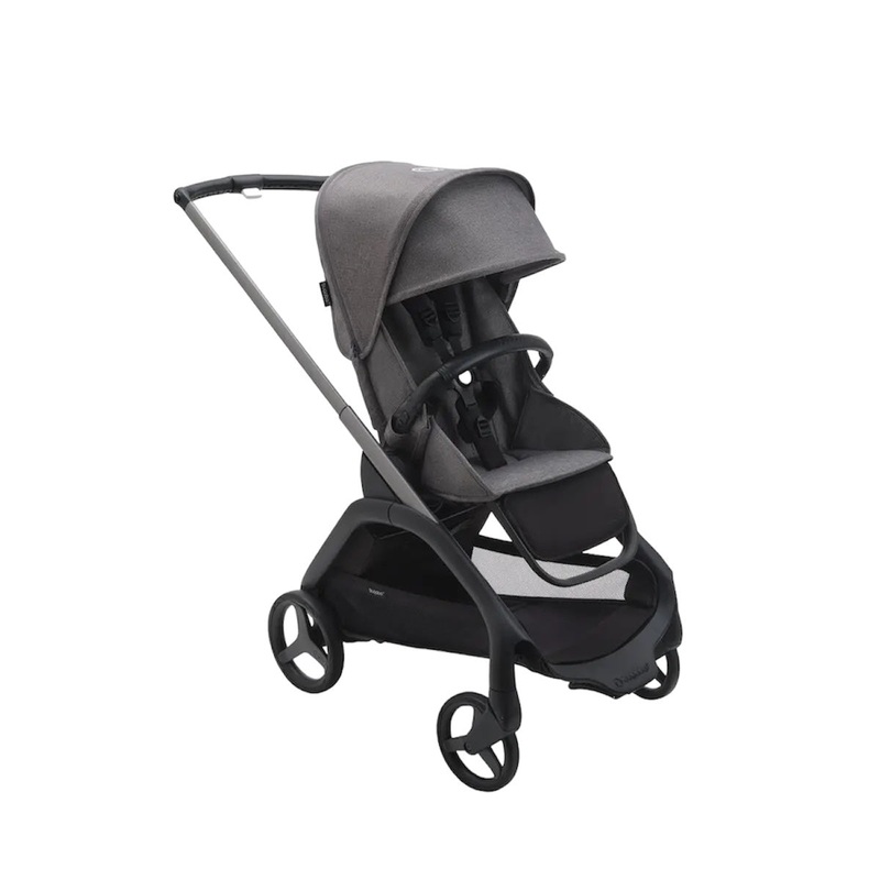 Bugaboo Dragonfly Grey Mlange Sun Canopy/Grey Mlange Fabrics/Graphite Chassis