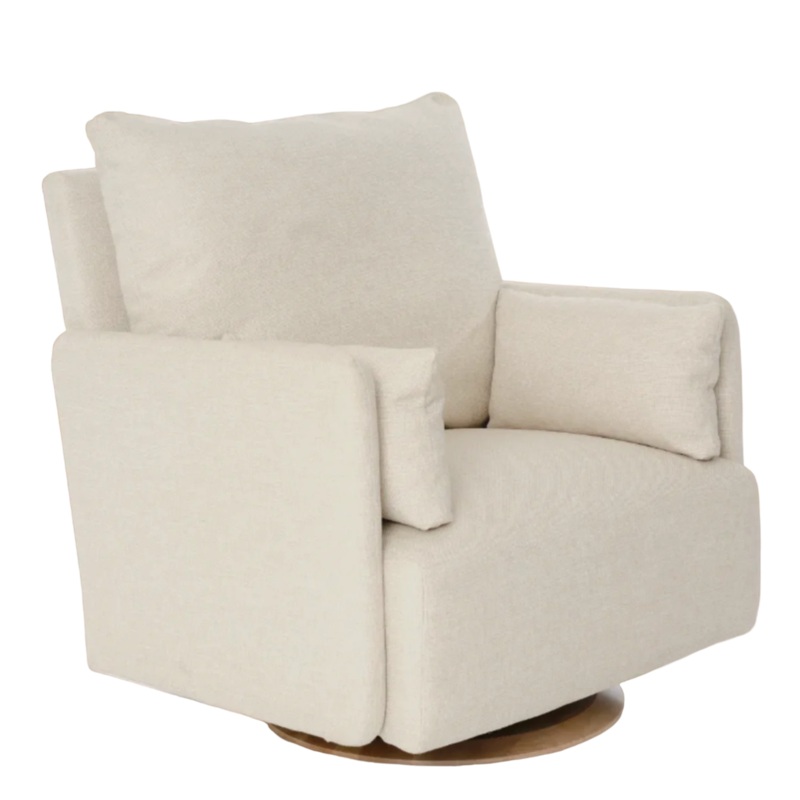 Oilo Milo Swivel Glider Metal Base High Performance Swift Alabaster